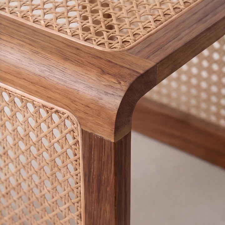 Minimalist Cube Table Solid Wood Compact Design Indoor Accent Furniture