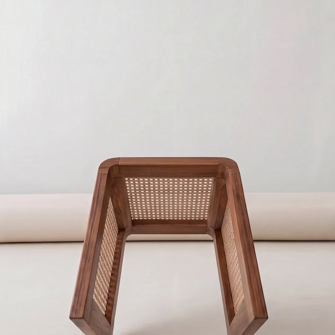 Minimalist Cube Table Solid Wood Compact Design Indoor Accent Furniture