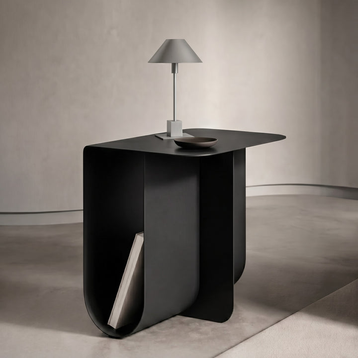 Modern Small Side Table Stainless Steel Easy Assembly for Compact Living Spaces