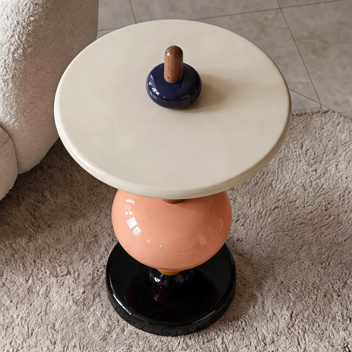 Scandinavian Style Modular Side Table Lightweight Wooden Accent Table with Versatile Design