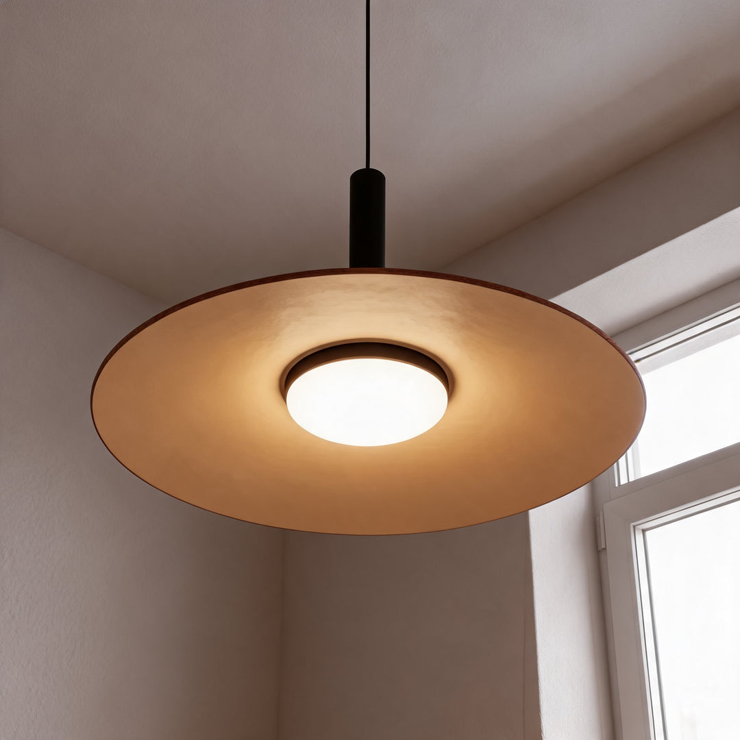 Modern Pendant Light Hanging Fixture in Concrete with Dimmable LED for Kitchen Island Lighting