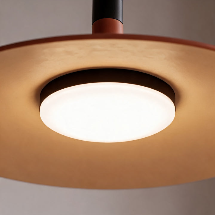 Modern Pendant Light Hanging Fixture in Concrete with Dimmable LED for Kitchen Island Lighting