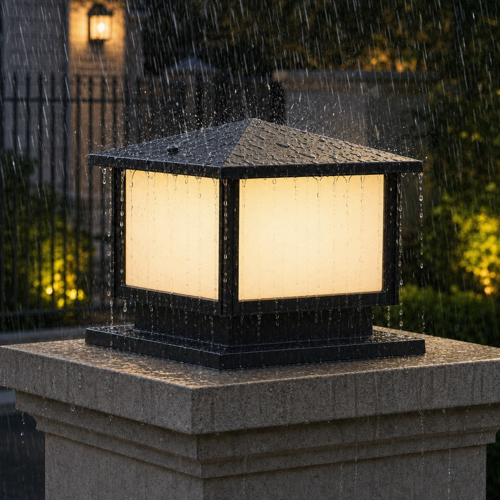 Modern Solar Garden Lights Waterproof Adjustable LED Aluminum Pillar Light with IP54 Rating