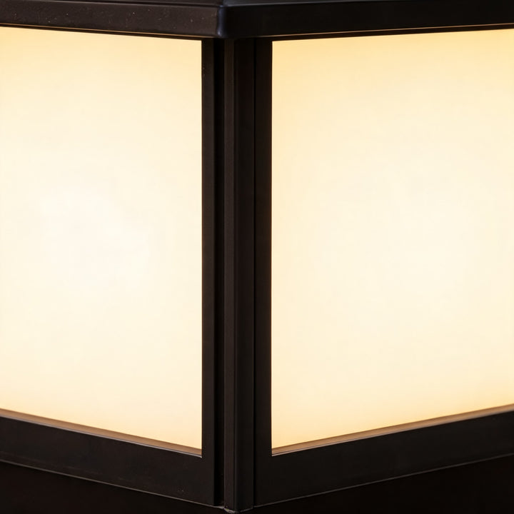 Modern Solar Garden Lights Waterproof Adjustable LED Aluminum Pillar Light with IP54 Rating