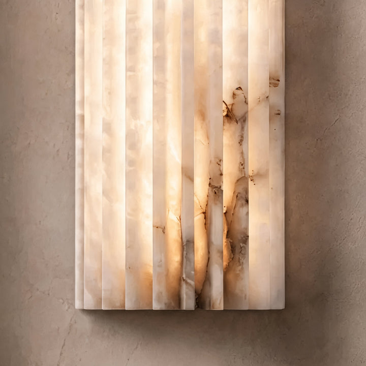 Modern Wall Light Alabaster Wall Mounted Sconce LED Indoor Fixture Hardwired