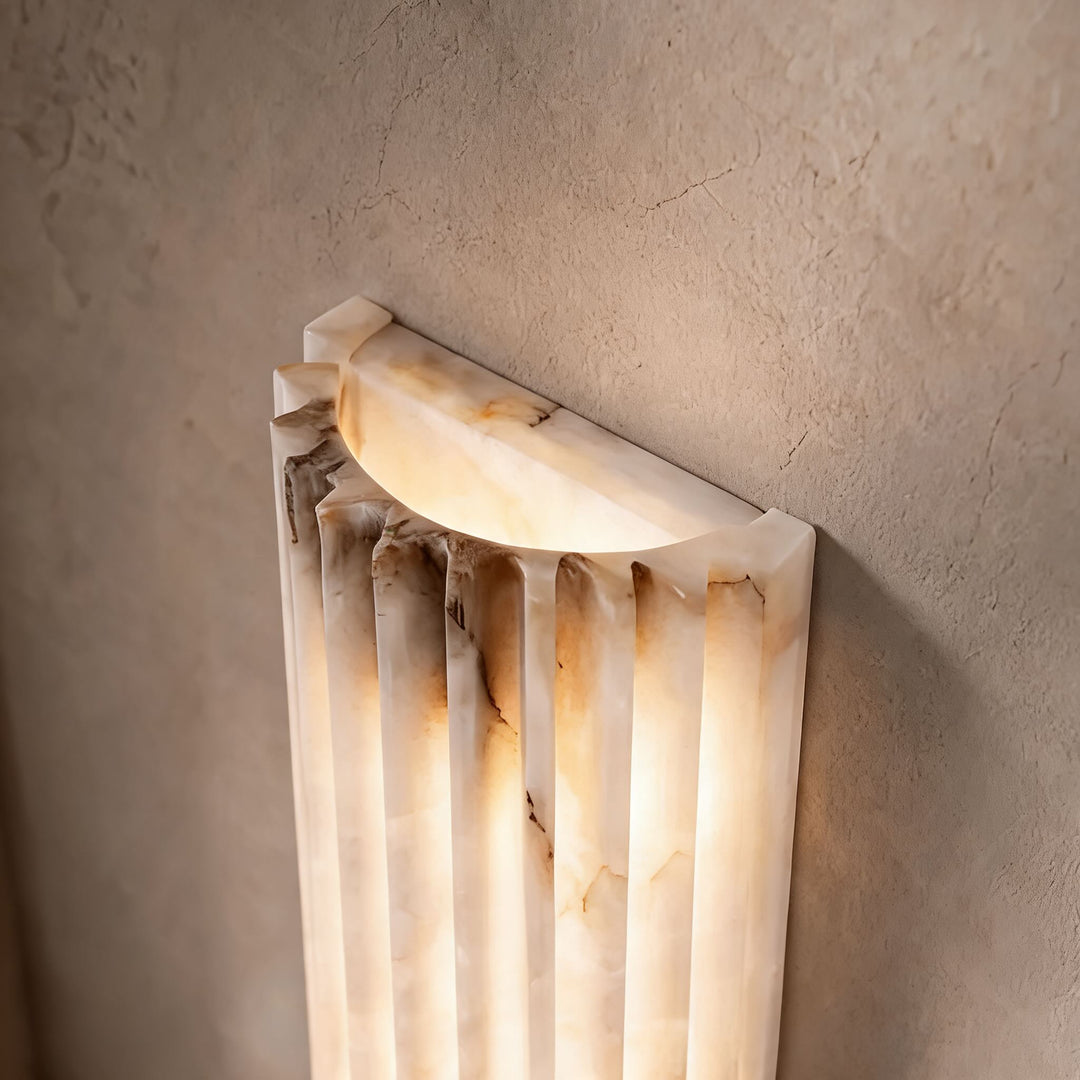 Modern Wall Light Alabaster Wall Mounted Sconce LED Indoor Fixture Hardwired