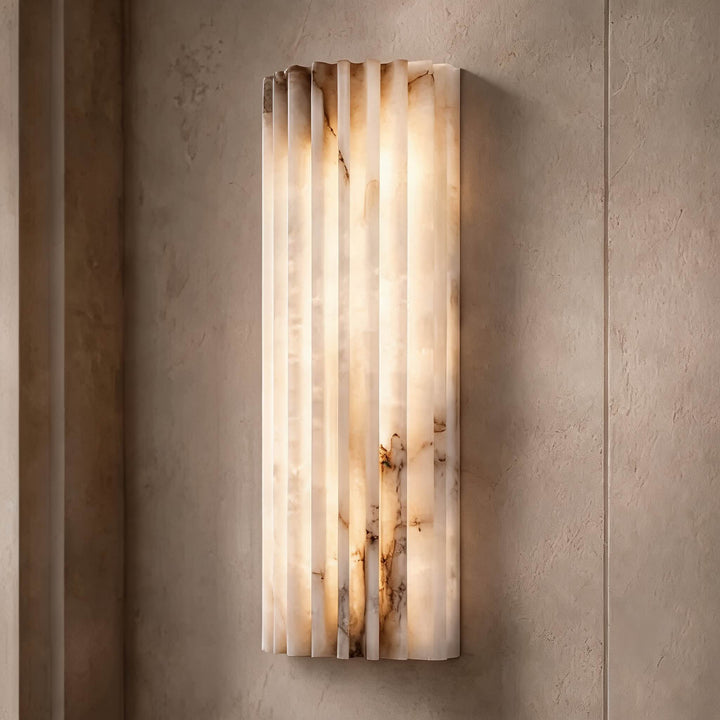 Modern Wall Light Alabaster Wall Mounted Sconce LED Indoor Fixture Hardwired