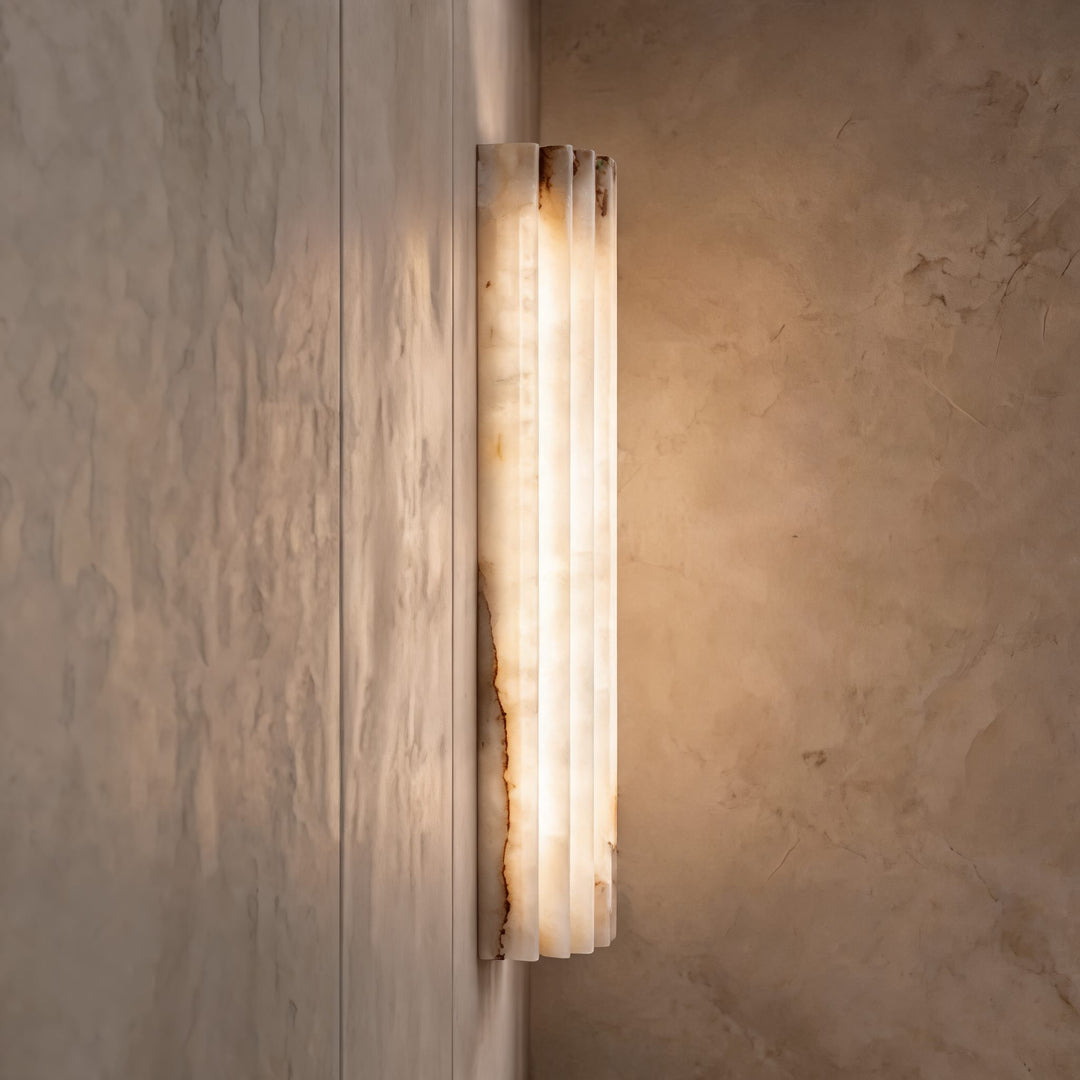 Modern Wall Light Alabaster Wall Mounted Sconce LED Indoor Fixture Hardwired
