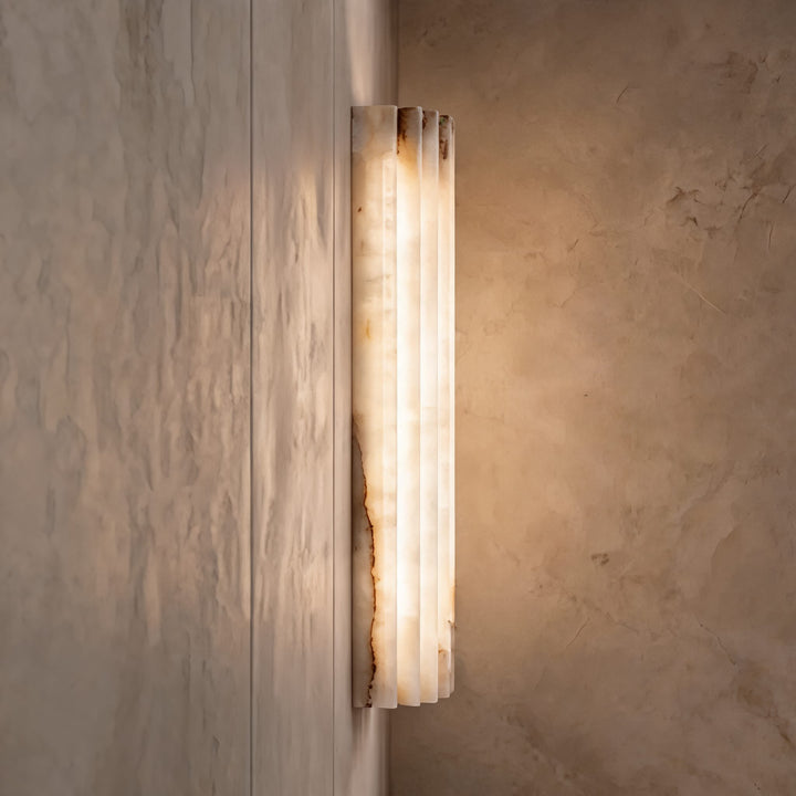 Modern Wall Light Alabaster Wall Mounted Sconce LED Indoor Fixture Hardwired