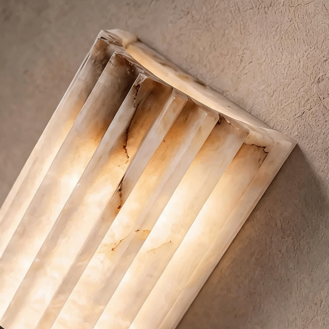 Modern Wall Light Alabaster Wall Mounted Sconce LED Indoor Fixture Hardwired