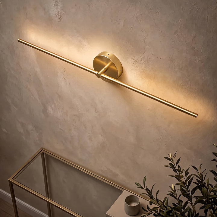 Modern Wall Light Sconce Metal Adjustable LED Linear Design Warm Cool Light Options
