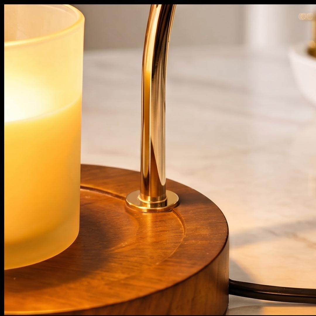 Modern Wax Melting Lamp Wall Mounted Halogen Light Adjustable Dimmer AC Powered 90-260V