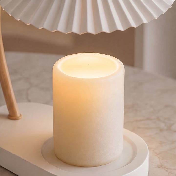 Modern Candle Warmer Lamp Table Light with Elegant Design USB Powered for Cozy Ambiance