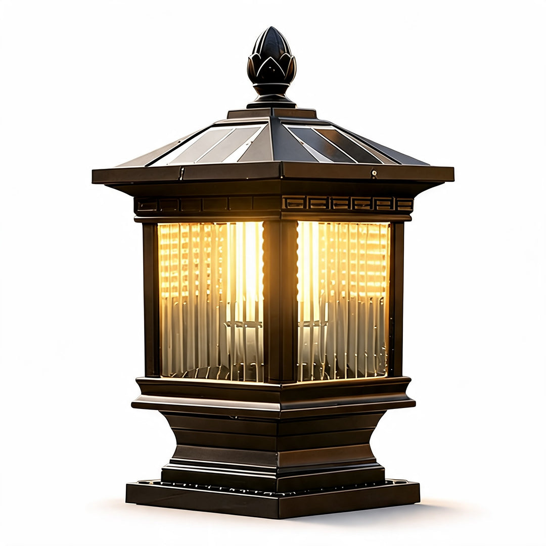 Modern Solar Garden Light Wall Mounted Die-Cast Aluminum Adjustable Dimmable LED Waterproof