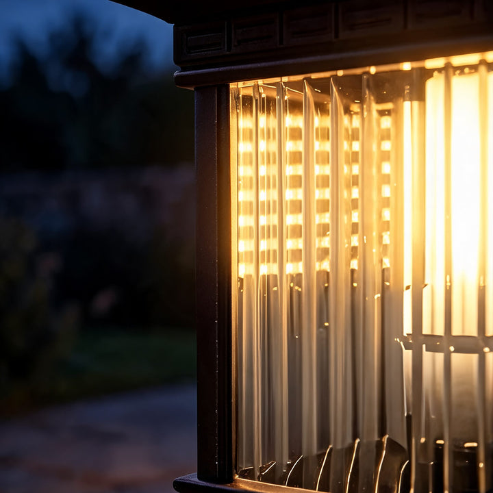 Modern Solar Garden Light Wall Mounted Die-Cast Aluminum Adjustable Dimmable LED Waterproof