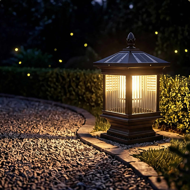 Modern Solar Garden Light Wall Mounted Die-Cast Aluminum Adjustable Dimmable LED Waterproof