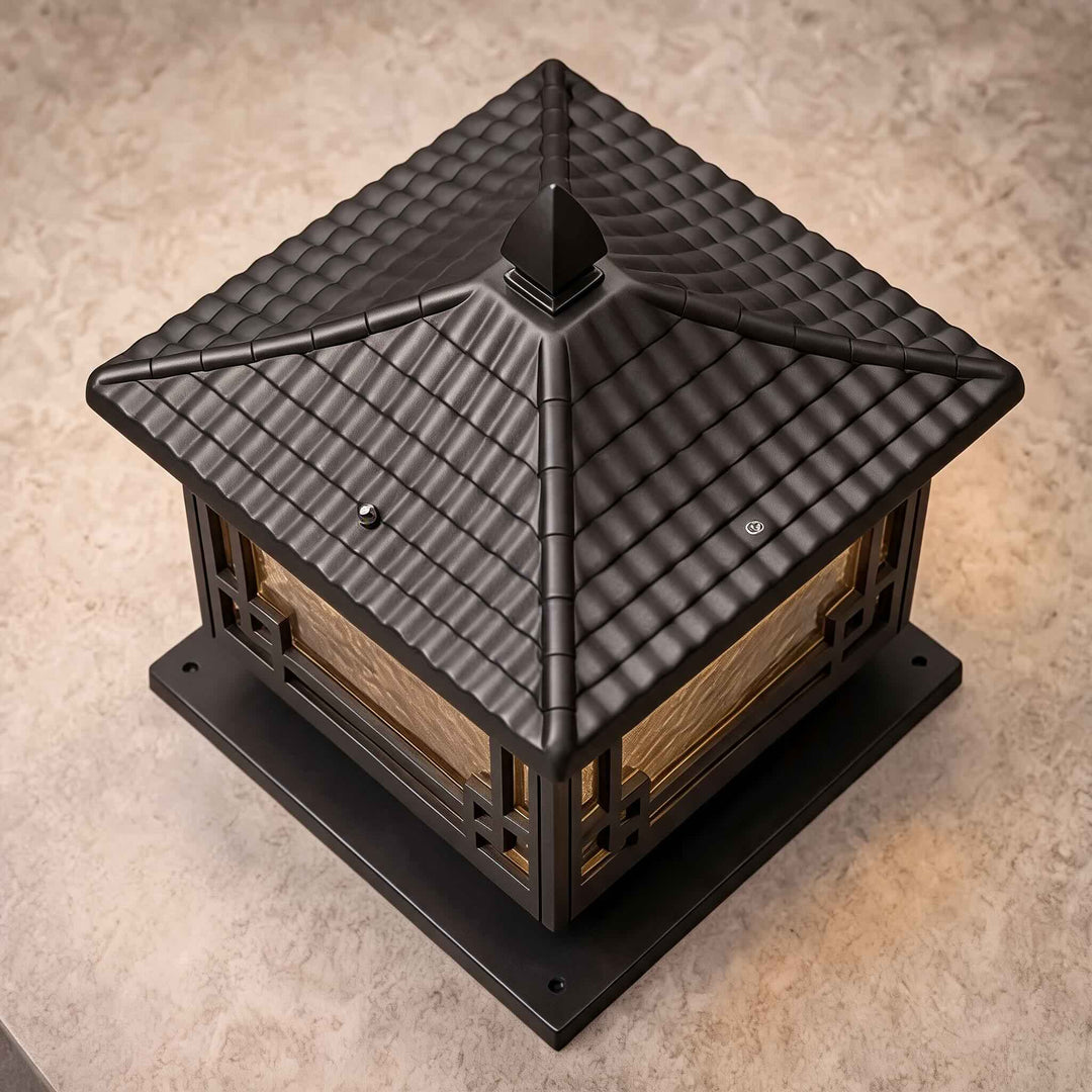 Solar Garden Lights European Style Outdoor Pillar Light Waterproof Aluminum Adjustable IP54