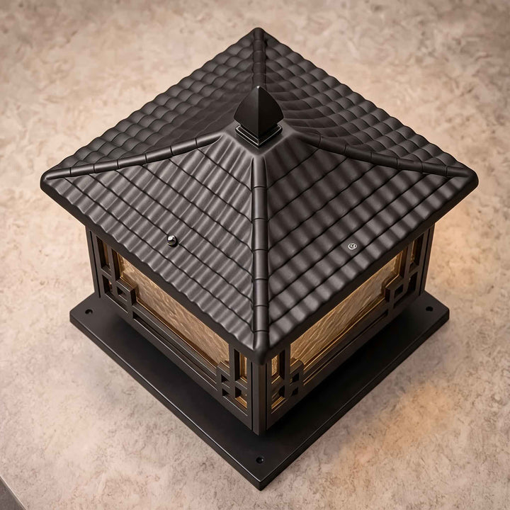 Solar Garden Lights European Style Outdoor Pillar Light Waterproof Aluminum Adjustable IP54
