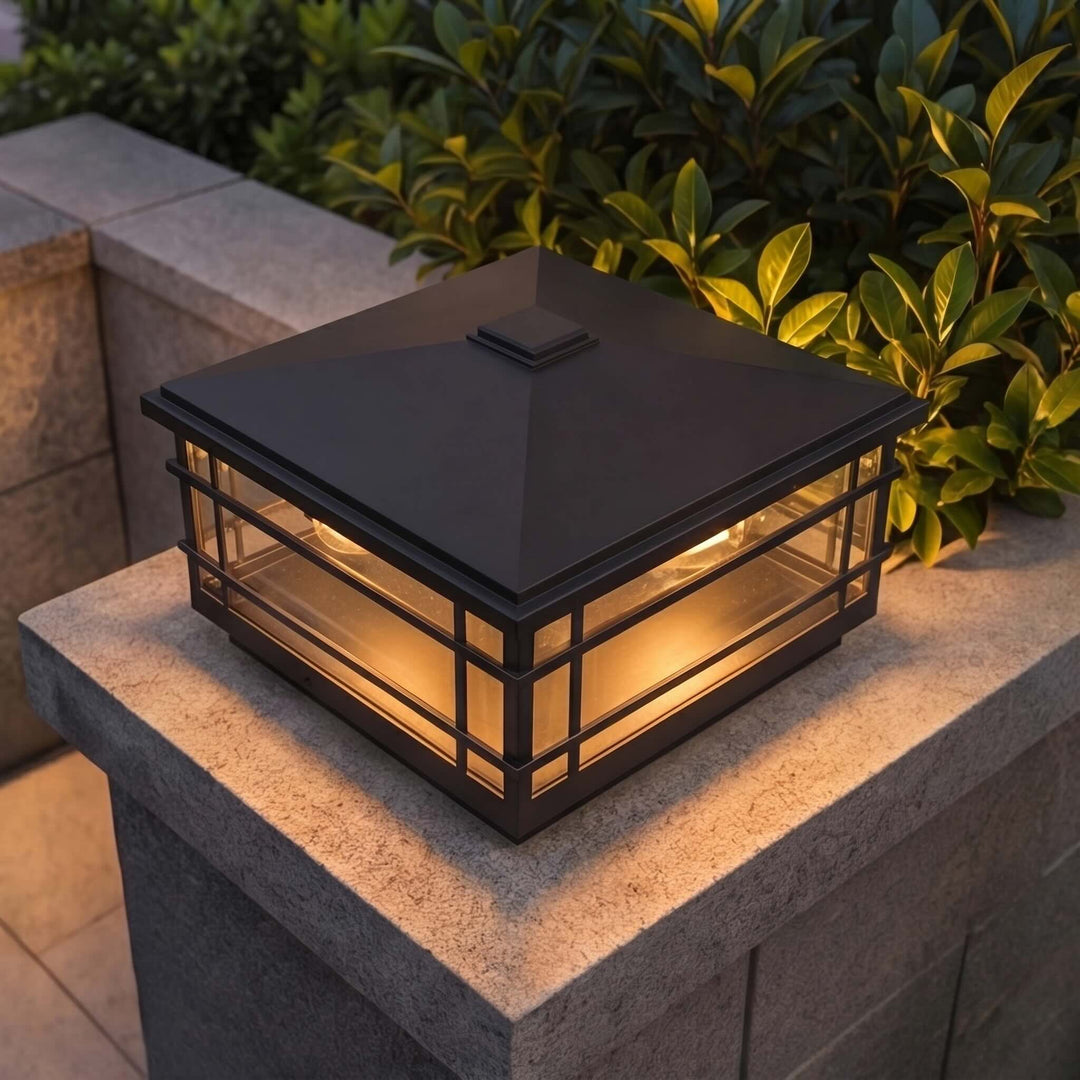 Modern Outdoor Wall Light Wall Mounted Aluminum Alloy with Transparent Glass Shade IP54