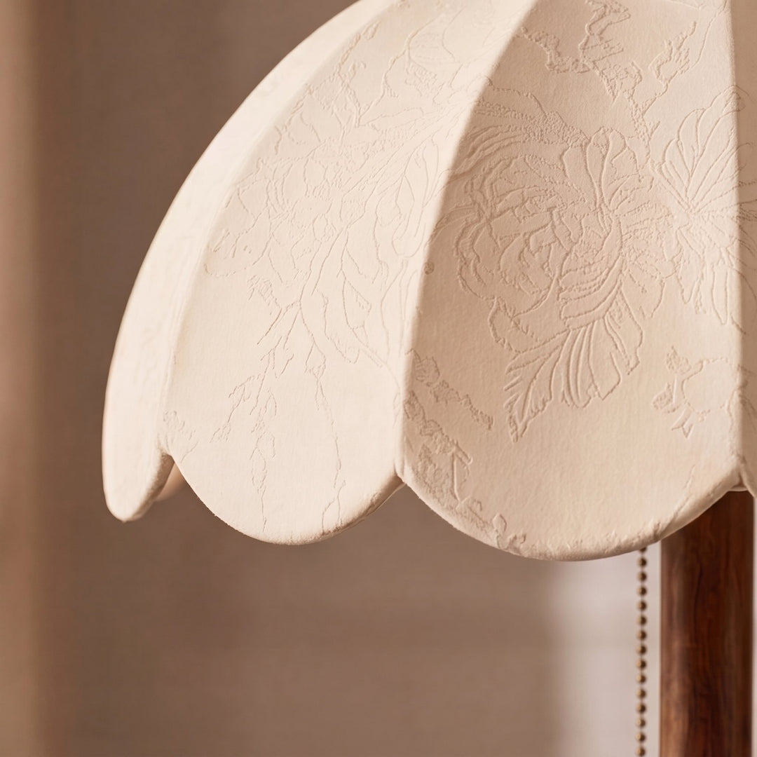 Modern Table Lamp with Fabric Shade and Wooden Base E14 Bulb Compatible for Bedroom or Office