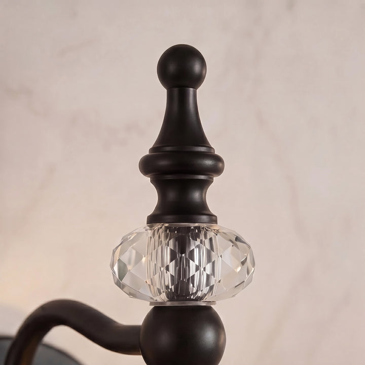 Contemporary Wall Sconce Lighting Iron and Glass Wall Light Adjustable for Bathroom Vanity