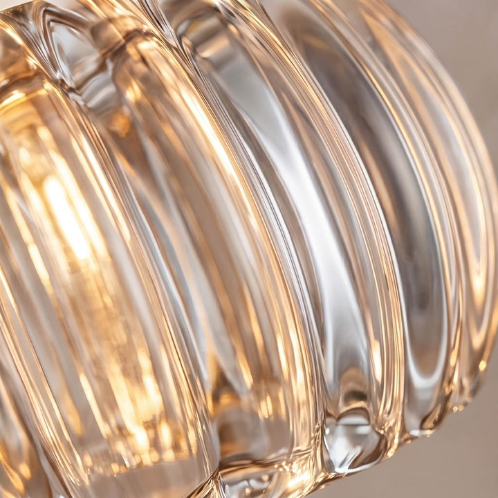 Modern Geometric Flush Mount Ceiling Light Metal Crystal LED Fixture for Ambient Illumination