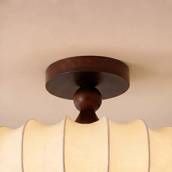 Modern Flush Mount Ceiling Light Metal LED Fixture with Adjustable Brightness