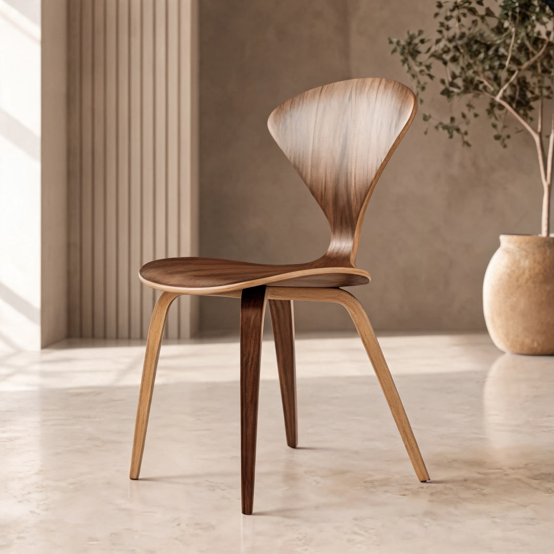 Modern Black Dining Chairs Set of 4 with Ergonomic Bentwood Butterfly Backrest for Dining Rooms