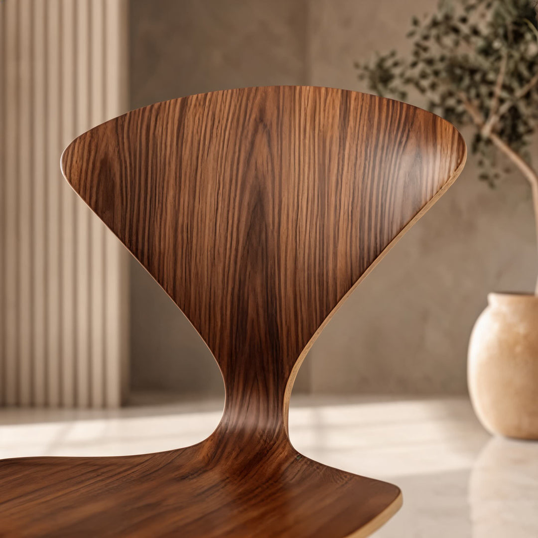 Modern Black Dining Chairs Set of 4 with Ergonomic Bentwood Butterfly Backrest for Dining Rooms
