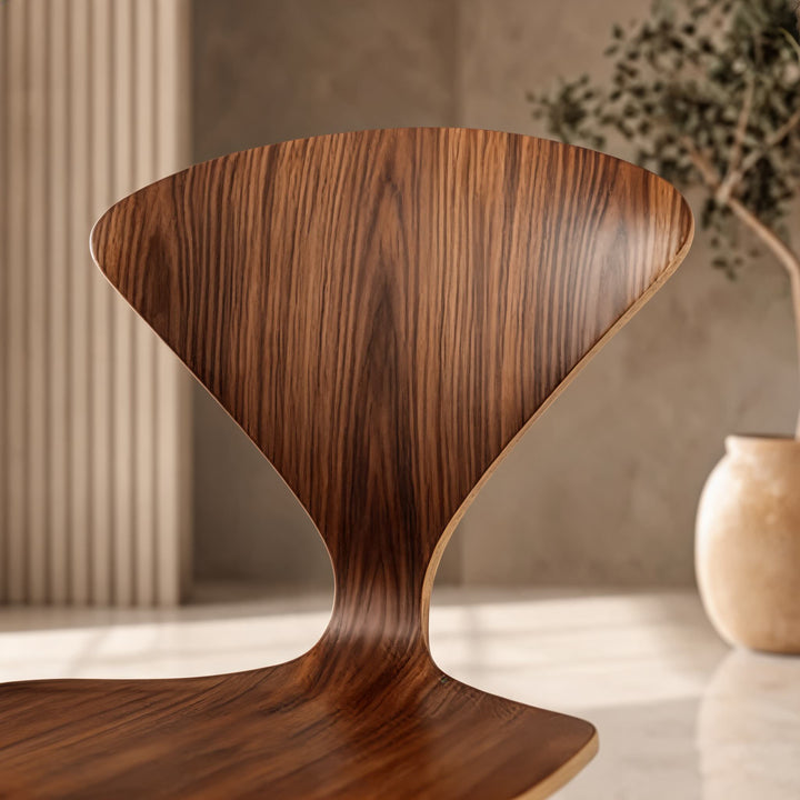 Modern Black Dining Chairs Set of 4 with Ergonomic Bentwood Butterfly Backrest for Dining Rooms