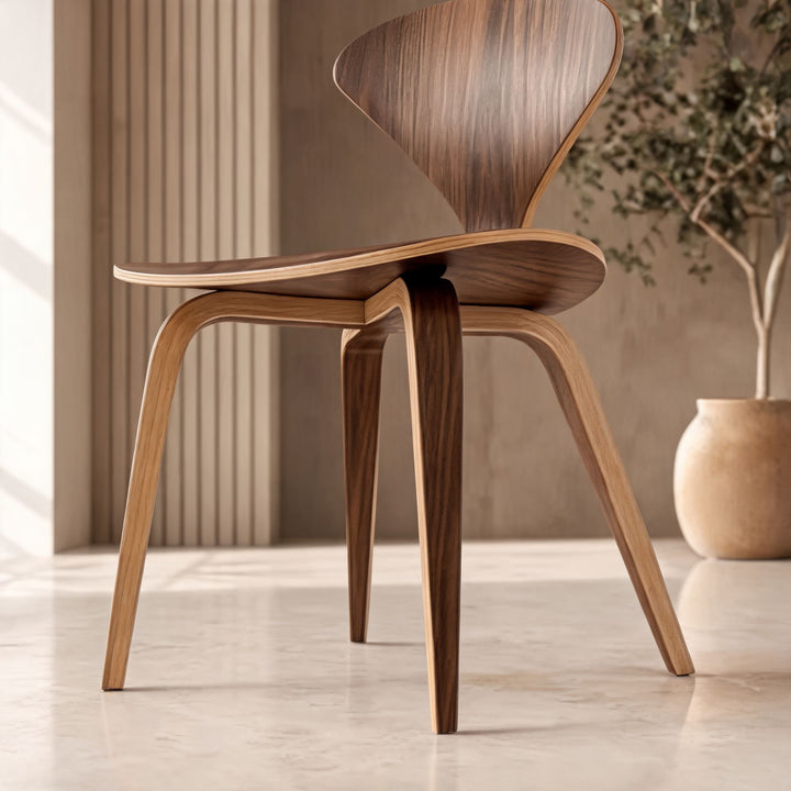 Modern Black Dining Chairs Set of 4 with Ergonomic Bentwood Butterfly Backrest for Dining Rooms