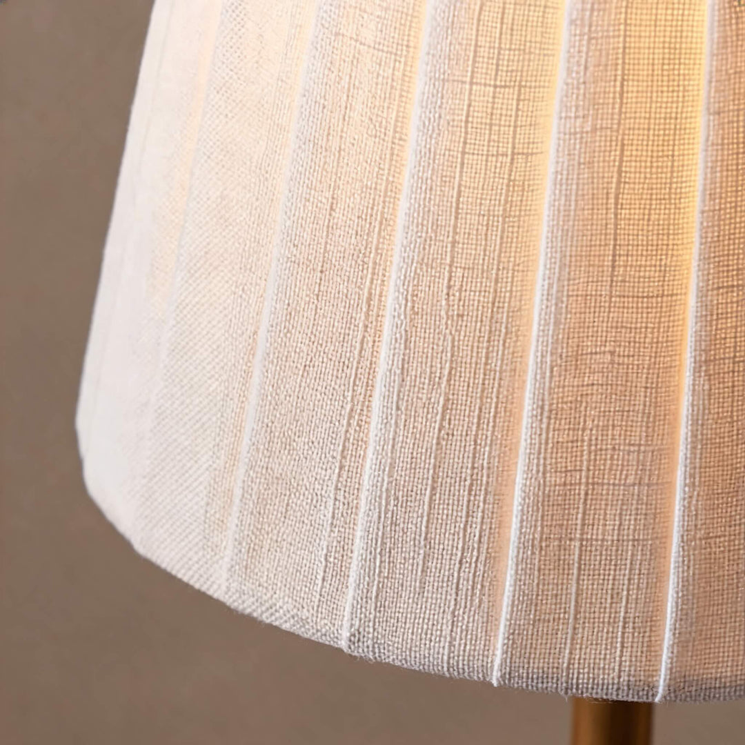 Luxury Brass Linear Chandelier with 6 Pleated Fabric Shades – Modern Adjustable Dining Room & Kitchen Island Pendant Light