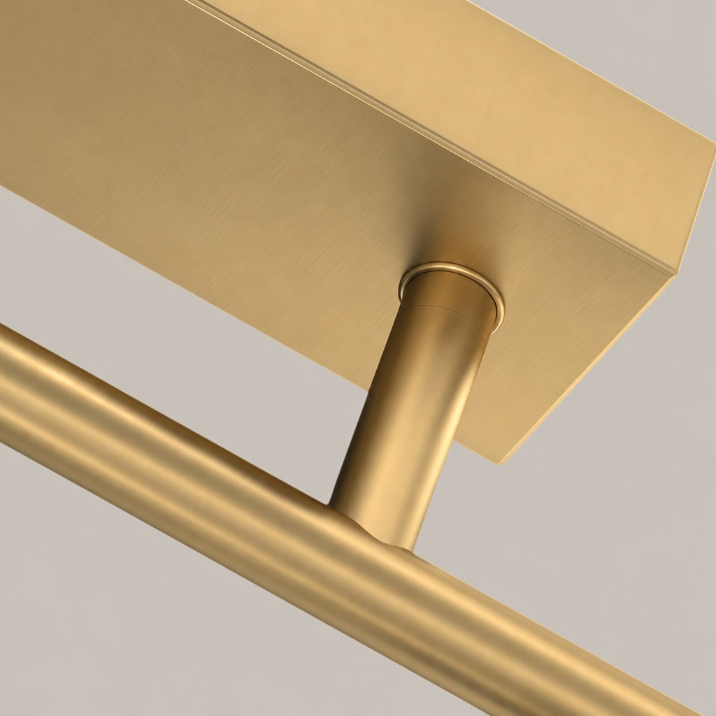 Modern LED Bathroom Vanity Light Bar Wall Mounted Copper with Adjustable Color Temperature