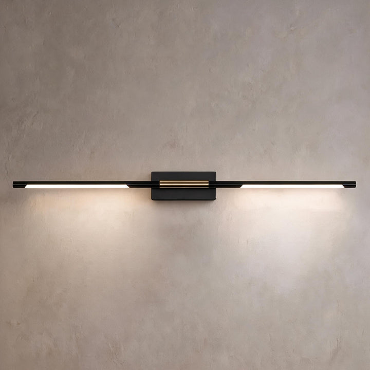 Modern Bathroom Vanity Light Bar Wall Mounted Black Acrylic LED Fixture for Soft Illumination