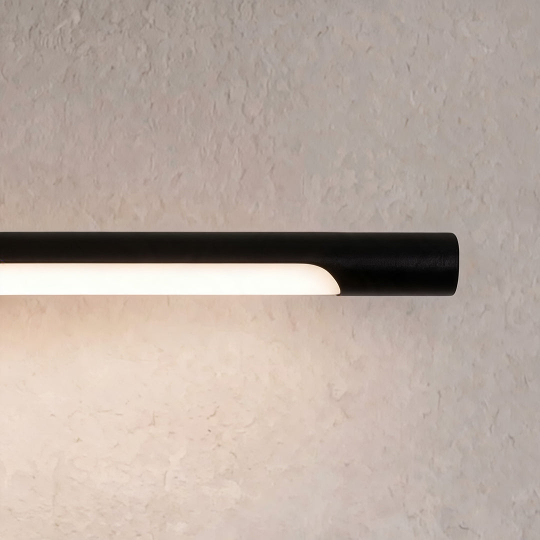 Modern Bathroom Vanity Light Bar Wall Mounted Black Acrylic LED Fixture for Soft Illumination
