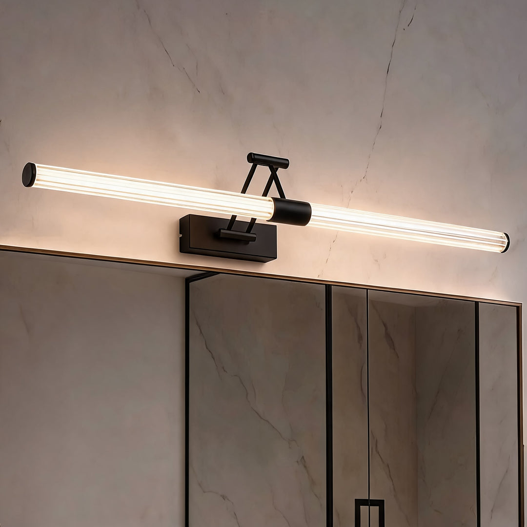 Modern LED Bathroom Vanity Light Wall Mounted with Adjustable Arms and 360-Degree Illumination