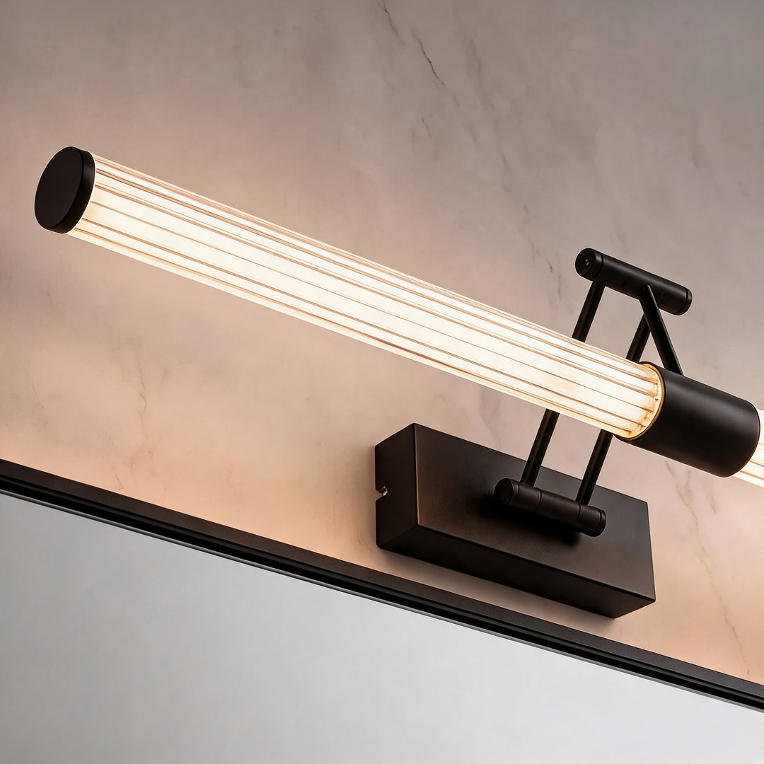 Modern LED Bathroom Vanity Light Wall Mounted with Adjustable Arms and 360-Degree Illumination