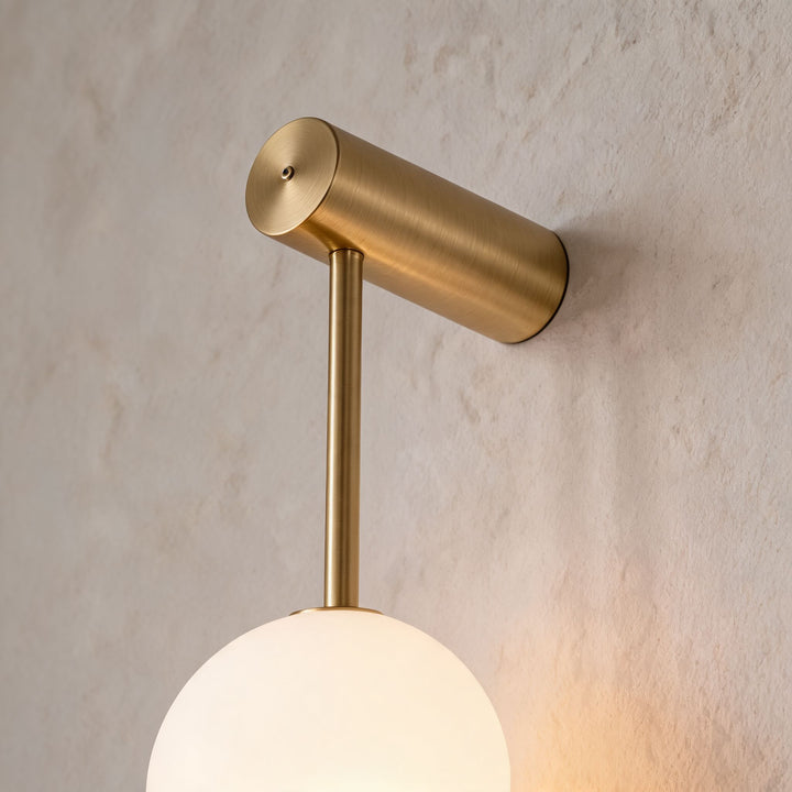 Modern Wall Light Sconce Adjustable Glass LED Fixture with Three Lights for Home Decor