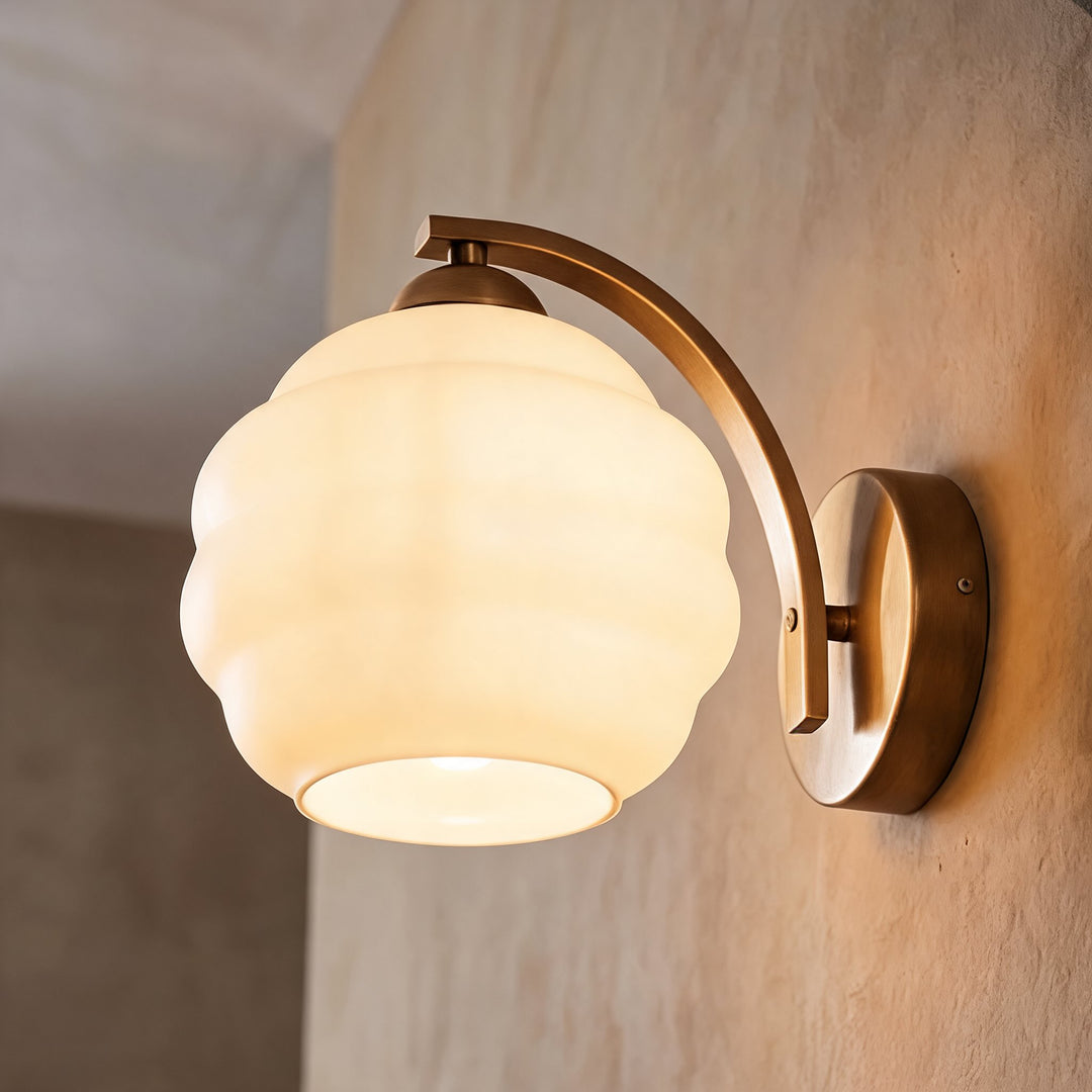 Modern Wall Light Adjustable Sconce Light Metal Glass E26/E27 Base Dimmable Warm Ambience