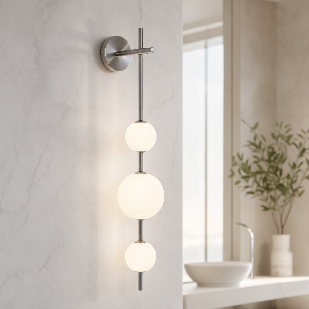 Modern Wall Light Sconce Glass Shade Wall Mounted Adjustable LED Fixture