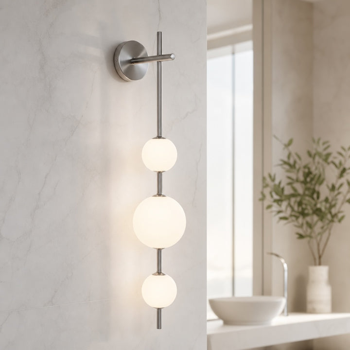 Modern Wall Light Sconce Glass Shade Wall Mounted Adjustable LED Fixture