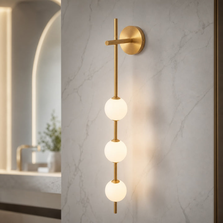 Modern Wall Light Sconce Glass Shade Wall Mounted Adjustable LED Fixture