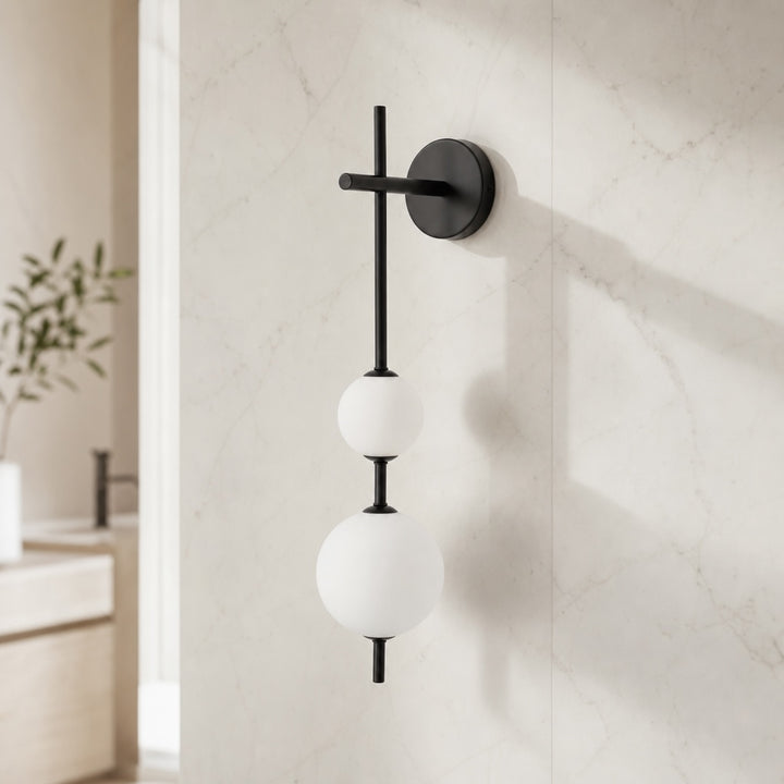 Modern Wall Light Sconce Glass Shade Wall Mounted Adjustable LED Fixture