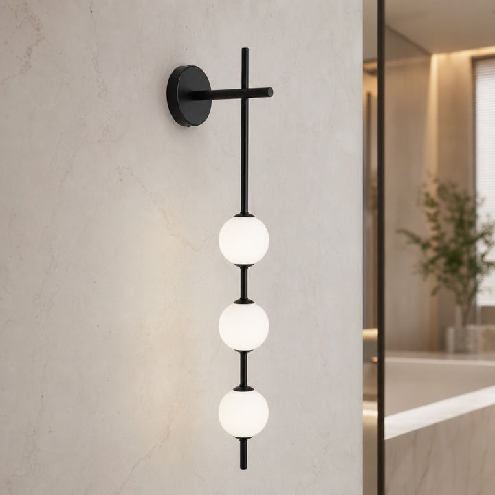 Modern Wall Light Sconce Glass Shade Wall Mounted Adjustable LED Fixture
