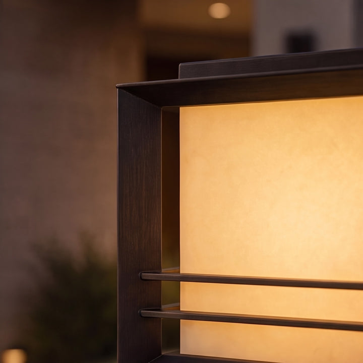 Modern Solar Garden Lights Outdoor Stainless Steel Pillar Light with Tri-Color LED and IP65 Waterproof Rating