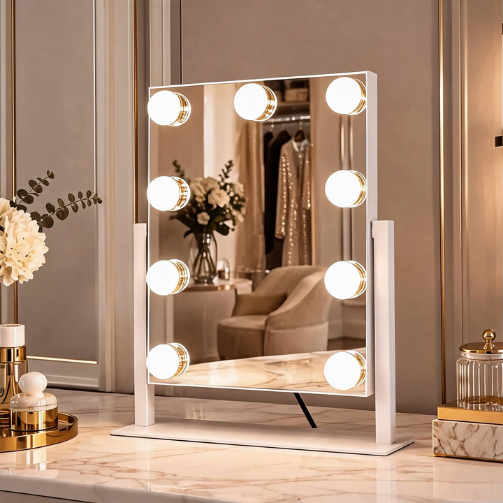 Hollywood Vanity Mirror with Lights Dimmable LED Bulbs 360° Rotating Touch Sensor
