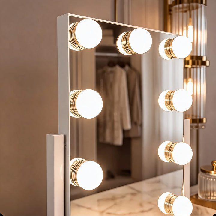 Hollywood Vanity Mirror with Lights Dimmable LED Bulbs 360° Rotating Touch Sensor