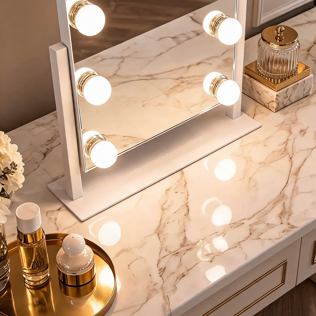 Hollywood Vanity Mirror with Lights Dimmable LED Bulbs 360° Rotating Touch Sensor