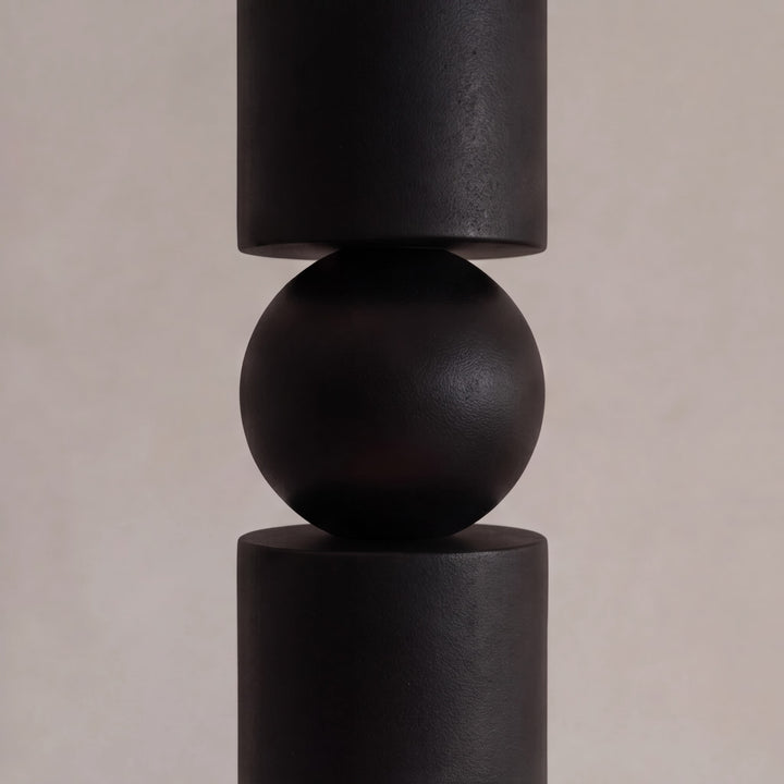 Modern Black Pendant Light with Adjustable Dimmable LED and Geometric Metal Design