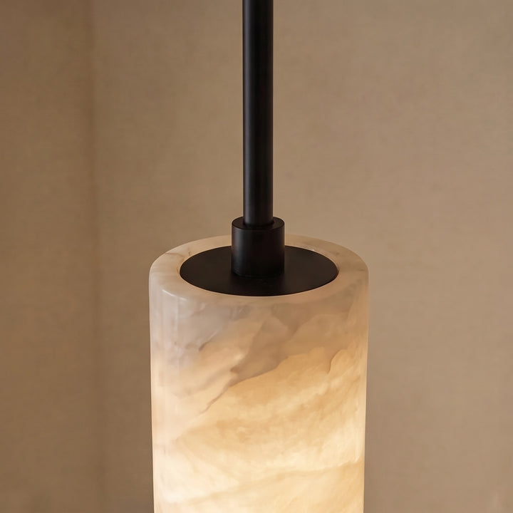 Modern Adjustable Pendant Lamp Brass or Black Metal with LED Light for Kitchen Dining Room